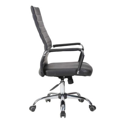 Conjunto com 6 Cadeiras de Escritório Diretor Giratórias Cleaner Preto