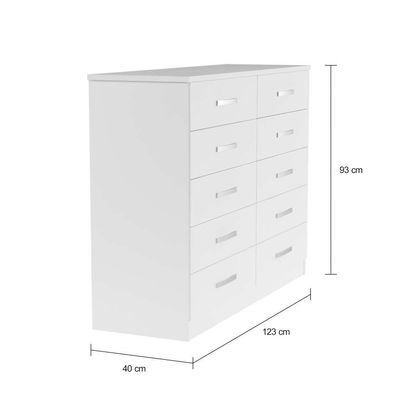 Cômoda kansas 10Gv Branco