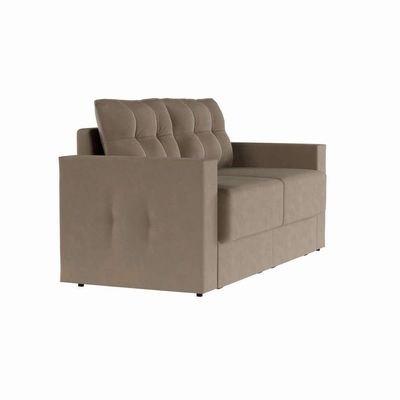 Sofá 3 Lugares Retrátil Nuremberga Suede Bege 180 cm