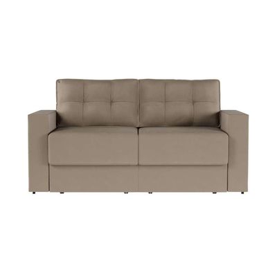 Sofá 3 Lugares Retrátil Nuremberga Suede Bege 180 cm