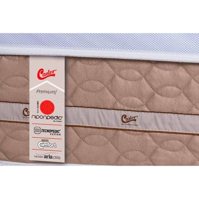 Colchão King Magnético c/ Infravermelho Longo Niponpedic Molas Tecnopedic (193x203x31) - Castor