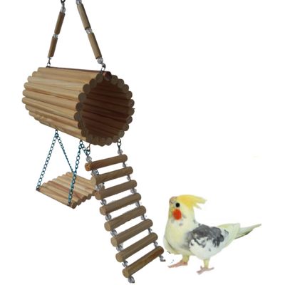 Brinquedo Aves Roedores playground toca casinha ponte escada