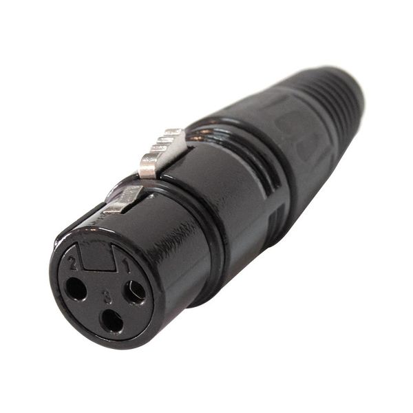 Plug Cannon Femea Corpo Preto Metalico