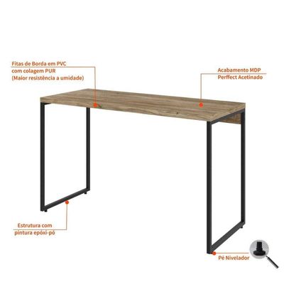 Mesa de Escritório Studio Carvalho 120 cm