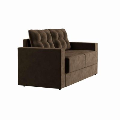 Sofá 3 Lugares Retrátil Essen Suede Marrom 180 cm