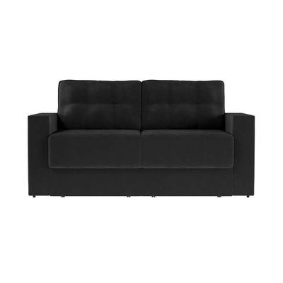 Sofá 3 Lugares Retrátil Colônia Suede Preto 180 cm