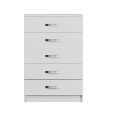 Cômoda Atena 5 Gavetas Evidência Branco