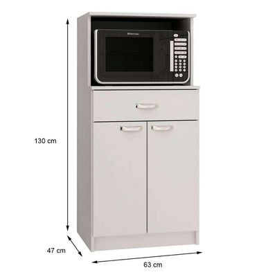 Armário para Micro-ondas Rogue 2 PT 1 GV Branco