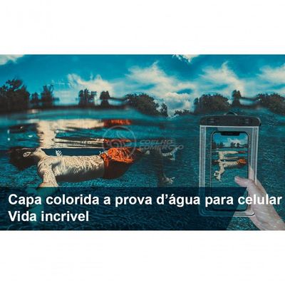 Capa Bolsa A Prova Dágua Impermeável Universal Para Preto