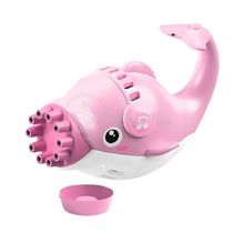 Kit 1 Golfinho Bolha Sabão Criança Infantil+ 3 Pilha Rosa 4