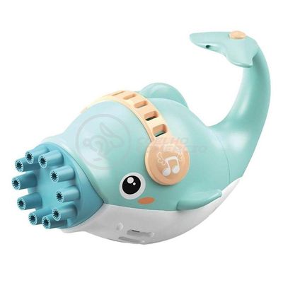 Kit 1 Golfinho Bolha Sabão Criança Infantil+ 3 Pilha Aa Azul