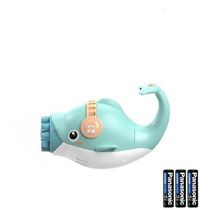 Kit 1 Golfinho Bolha Sabão Criança Infantil+ 3 Pilha Azul 3