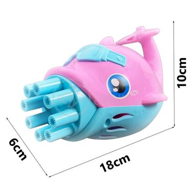Golfinho Bolhudo Bolhas Sabão Criança Infantil - Rosa E Azul