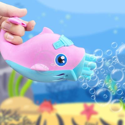 Golfinho Bolhudo Bolhas Sabão Criança Infantil - Rosa E Azul