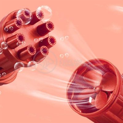 Máquina Elétrica Lança Bolhas Sabão Vermelho