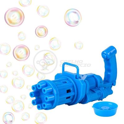 Máquina Elétrica Lança Bolhas Sabão Azul