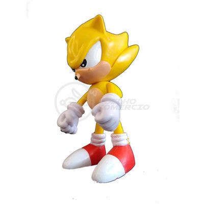 Boneco Em Vinil Sonic 20Cm - Super Size Figure Collection