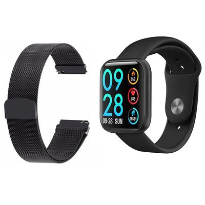 Relógio Smartwatch P80 Rosa Android Ios + 1 Pulseira Extra