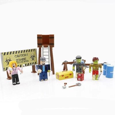 Cartela 4 Boneco Articulado 7Cm Roblox Ataque Zumbi Nº25