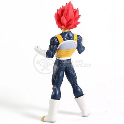 Boneco Action Vegeta Sayajin God Dragon Ball Z 20Cm