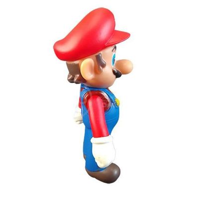 Kit Boneco Mario World Articulado 12Cm + Caneca 350Ml