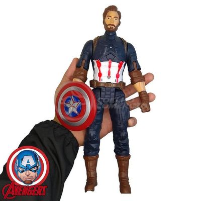 Boneco Action Figure Vingadores Capitão America 29Cm