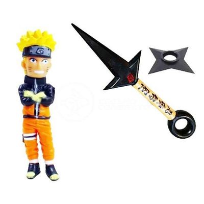 Kit Boneco Action Figure Anime Uzumaki Naruto + ...