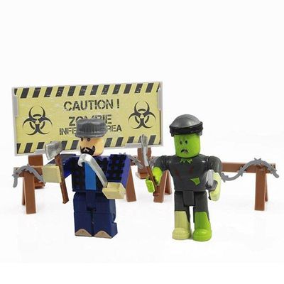 Cartela 4 Boneco Articulado 7Cm Roblox Ataque Zumbi Nº15