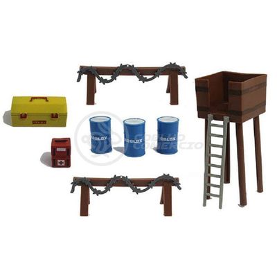 Cartela 4 Boneco Articulado 7Cm Roblx Ataque Zumbi Nº9
