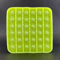 Pop It Brilha No Escuro Fluorescente Anti Stress Amarelo