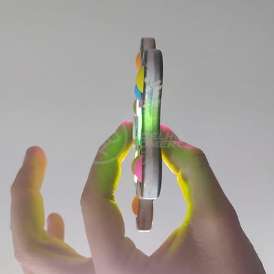 Hand Spinner Pop It Com Luz Led Anti Stress Azul
