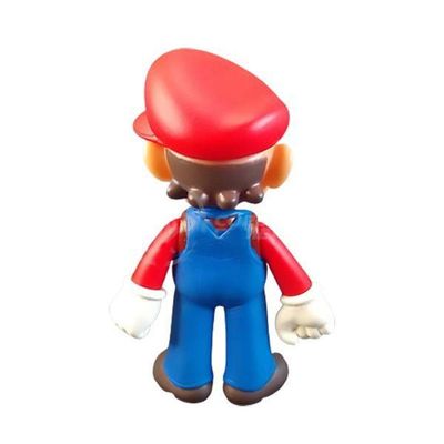 Kit Boneco Mario World Articulado 12Cm + Caneca 350Ml