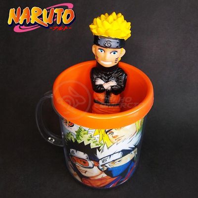 Kit Boneco Naruto Shippuden 15 Cm + Caneca Time 7 350 Ml