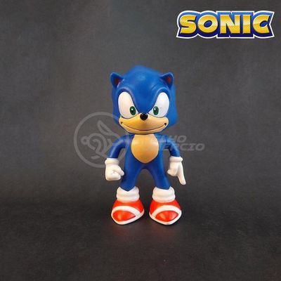 Kit Boneco Sonic Azul Articulado 15Cm + Caneca 350Ml Nº11