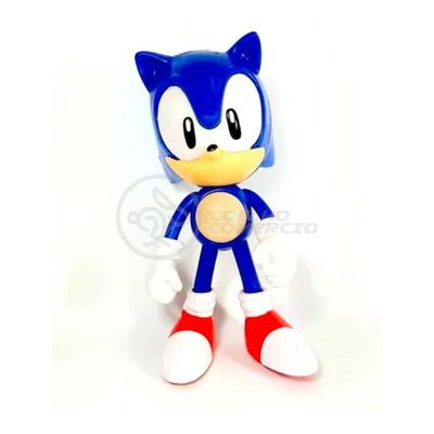 Coleção Boneco Action Figure Sonic Azul 16Cm