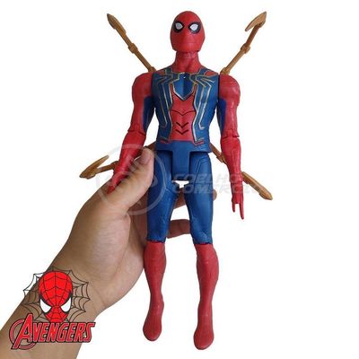 Brinquedo Boneco Vingadores Ultimato Homem Aranha 29Cm