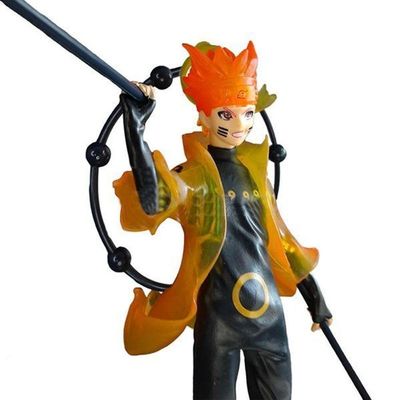 Brinquedo Boneco Naruto Modo Kurama Sábio 18Cm
