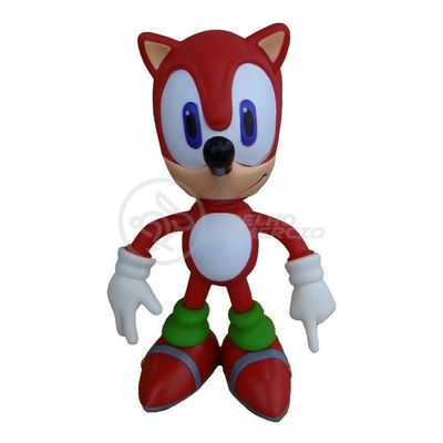 Boneco Sonic Red Vermelho Grande Super Size 23Cm - Sonic