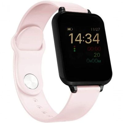 Relógio B57 Smartwatch Monitor Cardíaco Pressão Rosa
