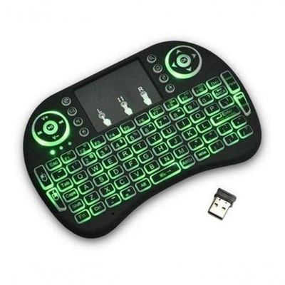 Mini Teclado Bluetooth Touch Luz Colorida Sem Fio
