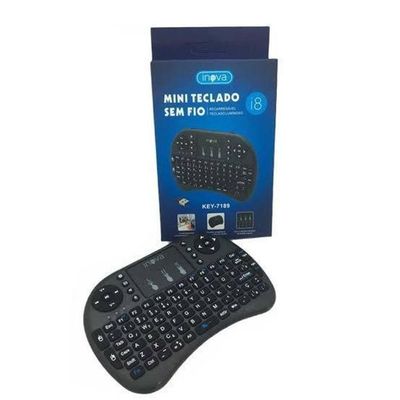 Mini Teclado Sem Fio Inova Key-7189 Recarregável Touchpad