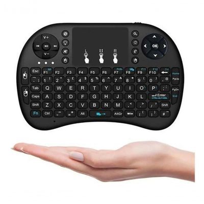 Mini Teclado Wireless Air Mouse Touch Smart Tv Iluminado