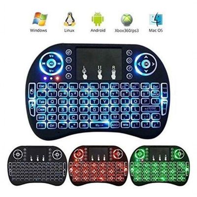 Mini Teclado Wireless Air Mouse Touch Smart Tv Iluminado