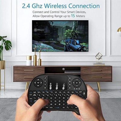 Mini Teclado L8 Sem Fio 2.4Ghz Mouse Com Toutchpad