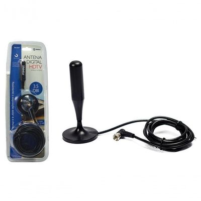 Antena Tv Digital Amplificada Interna Externa Prova Agua