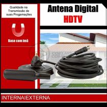 Antena Digital Portátil Interna E Externa Full Hdtv Vhf 4K