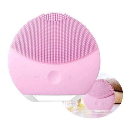 Esponja De Limpeza Facial Elétrica Rosa