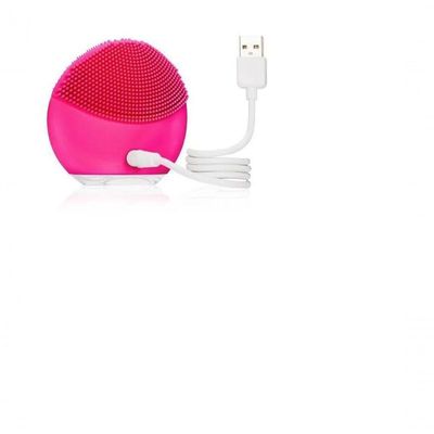 Esponja Elétrica Massagem Limpeza Rosto Recarregável Pink