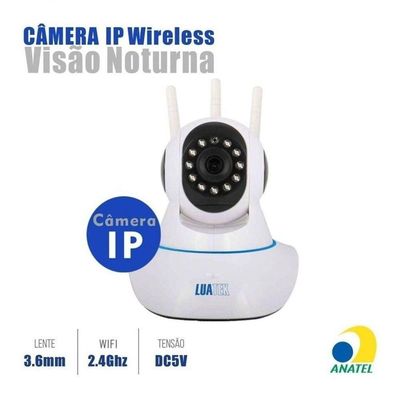 Câmera Segurança Babá Eletrônica Wifi Ip Visão Noturna