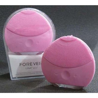 Escova Esponja De Limpeza Facial Elétrica Rosa